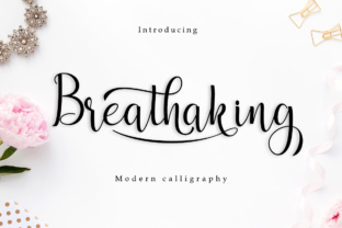 Breathaking: A Bold and Elegant Display Font