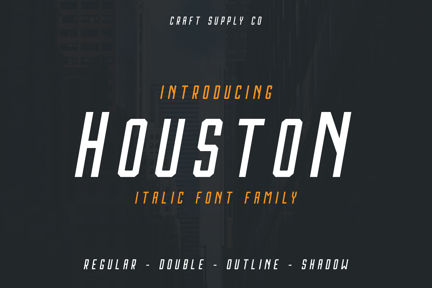 Explore Houston Italic for Creative Projects
