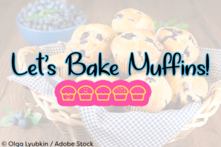 Let's Bake Muffins: A Sweet Typographic Treat