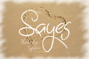 Sayes: A Bold, Handwritten Font for Creative Projects